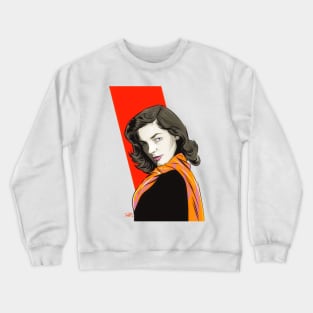 Lauren Bacall - An illustration by Paul Cemmick Crewneck Sweatshirt